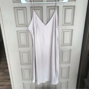 A new day, chemise, size, large, ivory, color, adjustable straps, silky, smooth